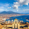 Napoli  and mount Vesuvius in  Italy Napoli  and mount Vesuvius in  Italy