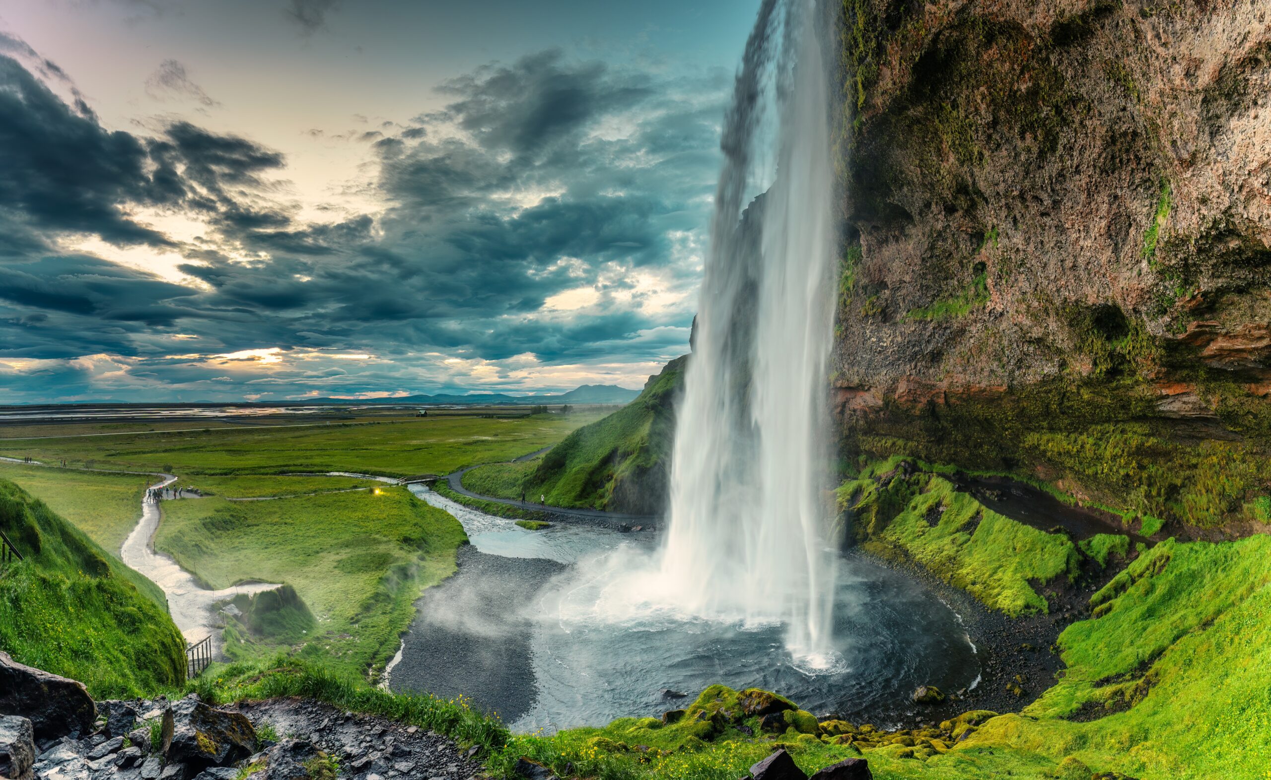 iceland waterfall iceland waterfall